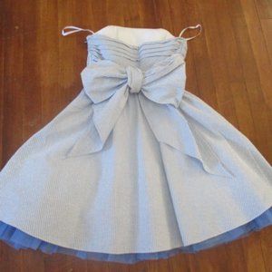 - Betsey Johnson Y2K? nautical seersucker dress vintage preppy vintage boat sz 2